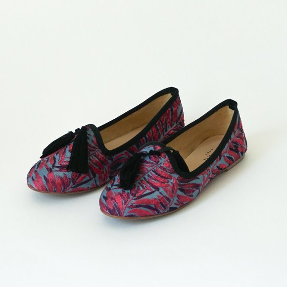 Colorful Italian Flats with Tassles 7.5 - Picture 2 of 4